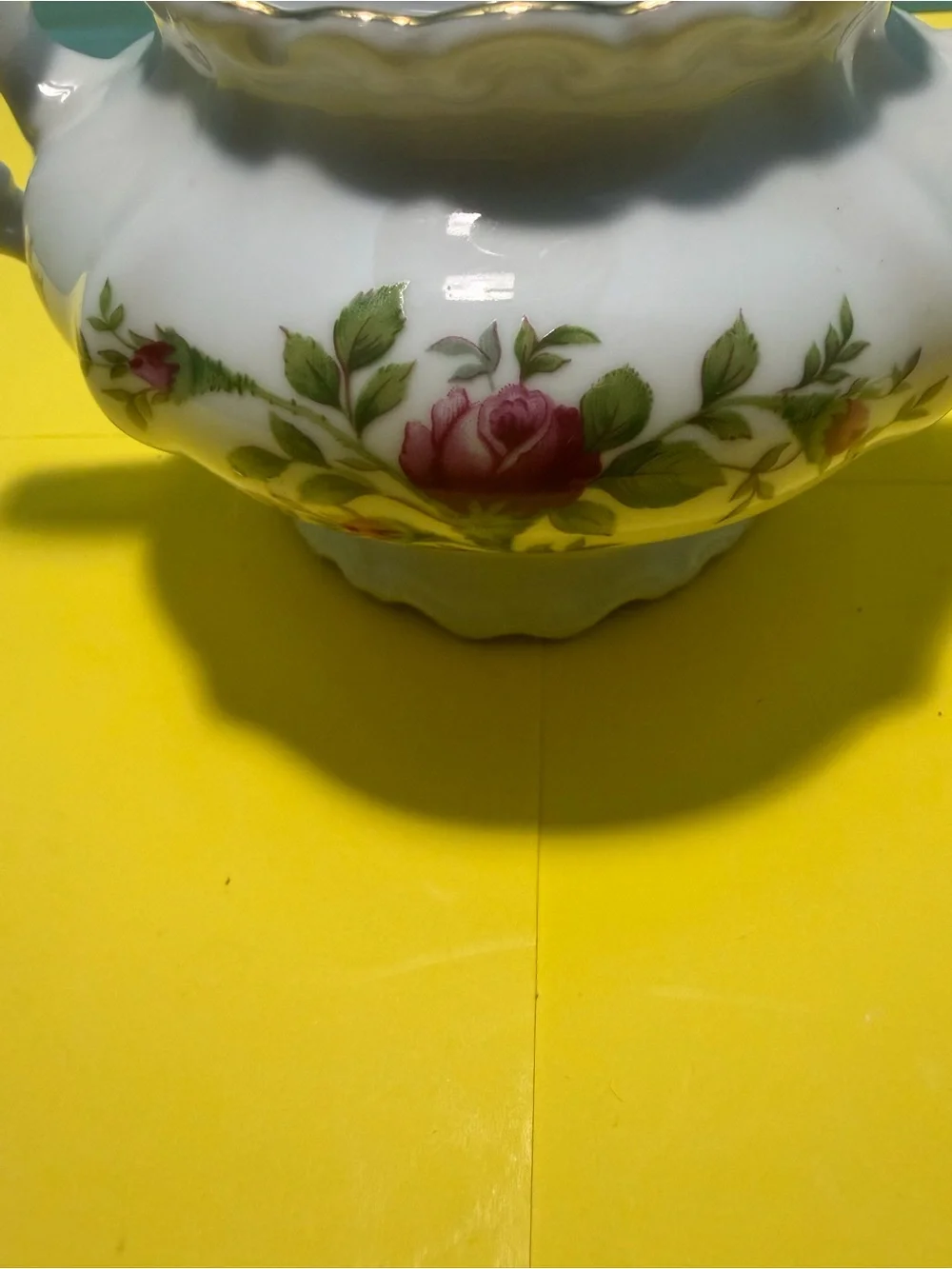 Johann Haviland Traditions Fine China Roses Sugar Bowl w Lid Handles 10230